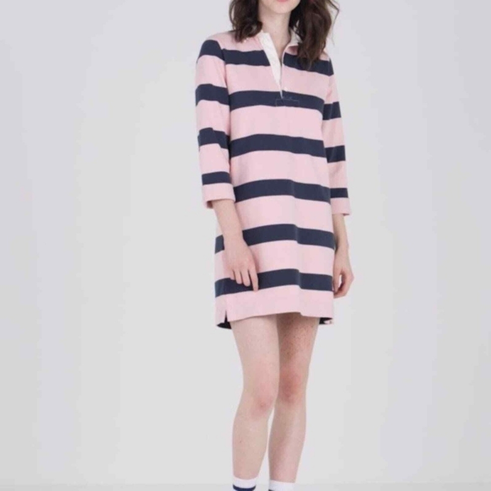 Abercrombie & Fitch Rugby Dress size XS Pink Blue‎